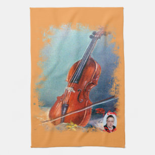 Violín/Violin Tea Towel