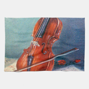 Violin/Violin Tea Towel
