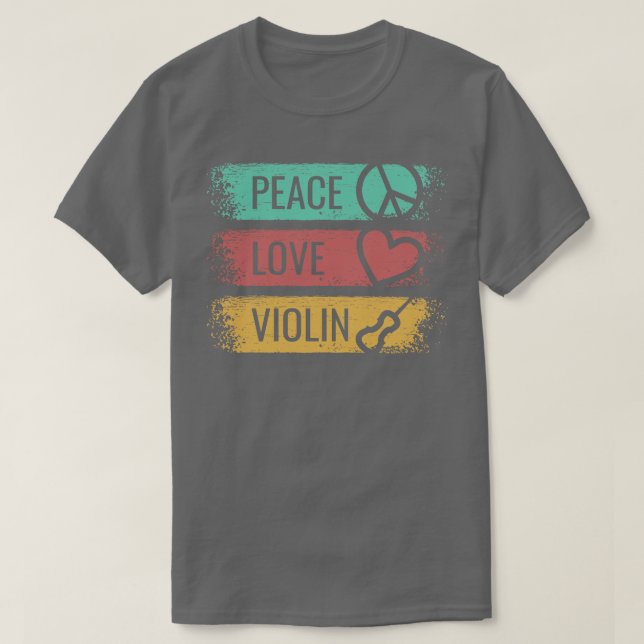 Violin Violinist Fiddle 2 T-Shirt (Design Front)