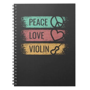 Violin Violinist Fiddle Notebook