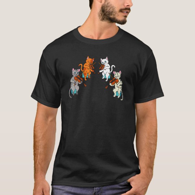 Violin Violinist Fiddle Player Orchestra Classical T-Shirt (Front)