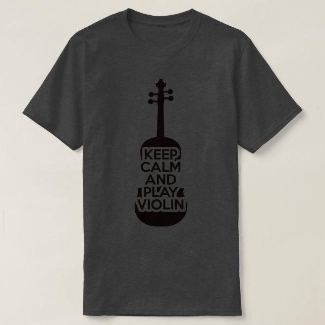 Violin Violinist Fiddle T-Shirt (Design Front)