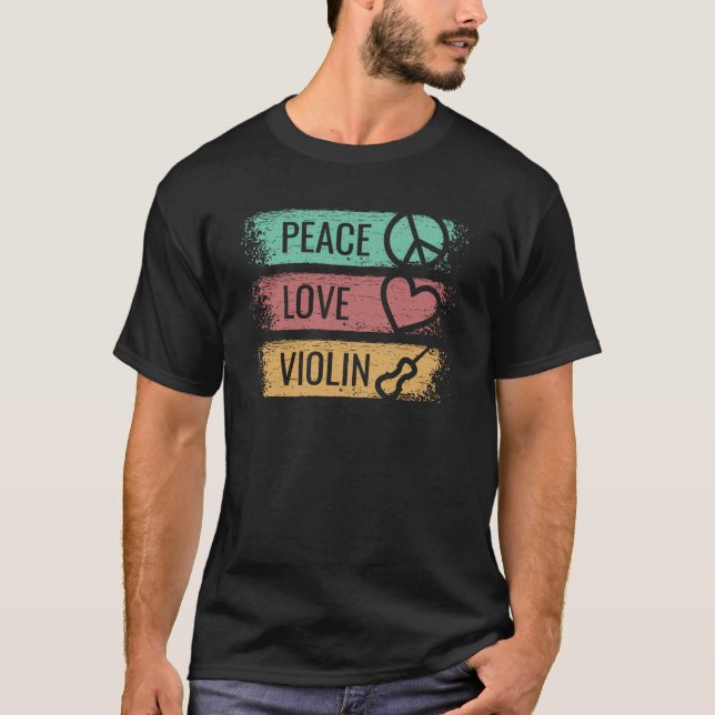 Violin Violinist Fiddle T-Shirt (Front)