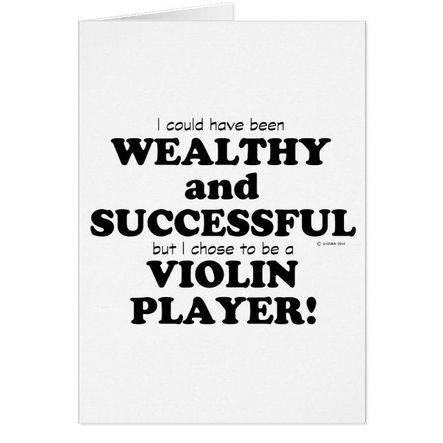 Violin Wealthy & Successful (Front)