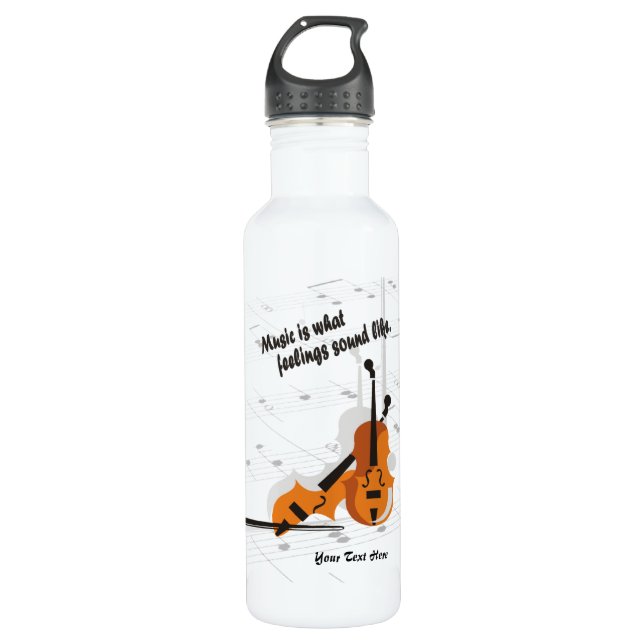 Violin – What Feelings Sound Like 710 Ml Water Bottle (Front)