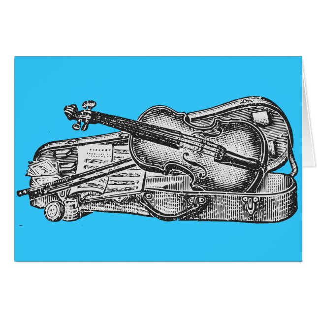 Violin with Case (Front Horizontal)