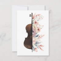 Violin with flowers.