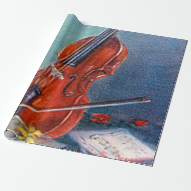 Violin Wrapping Paper (Unrolled)