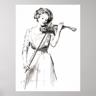 Violinist 1910 poster