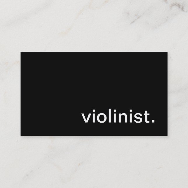Violinist Business Card (Front)
