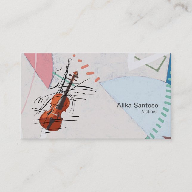 Violinist Business Card (Front)