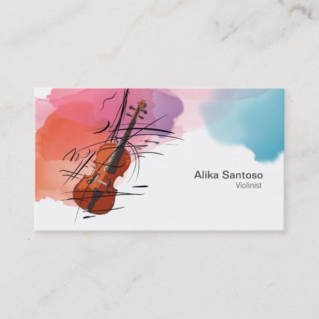 Violinist Business Card (Front)
