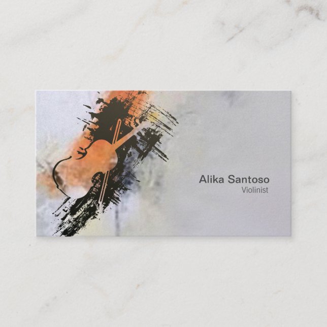 Violinist Business Card (Front)