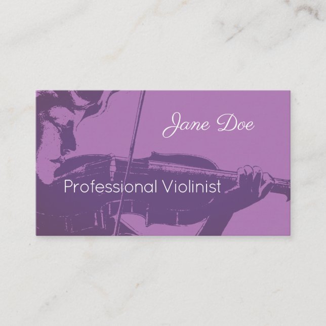 Violinist Business Card (Front)