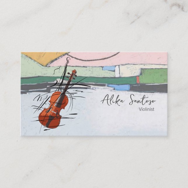 Violinist Business Card (Front)