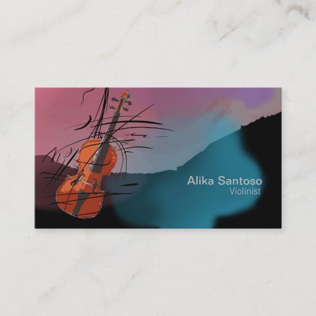 Violinist Business Card (Front)