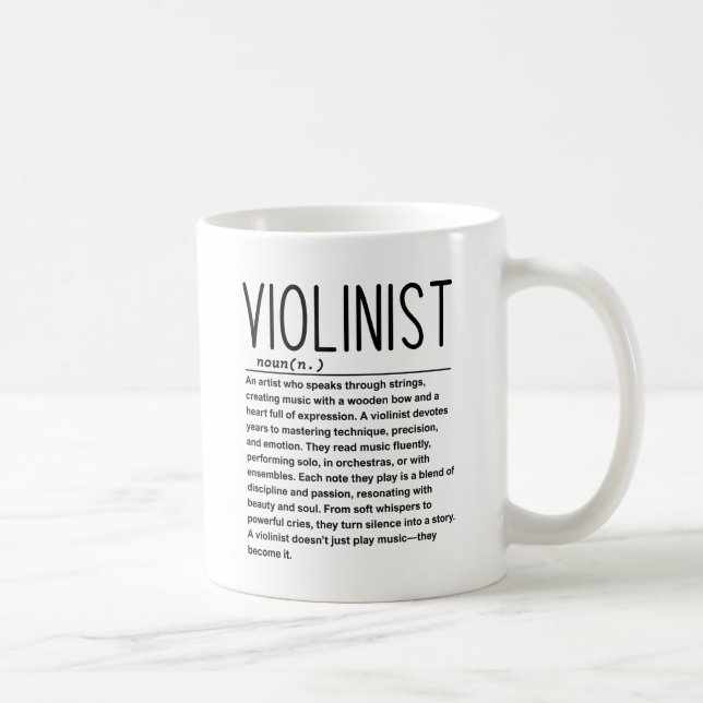 Violinist Coffee Mug (Right)