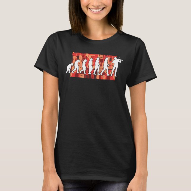 Violinist Evolution Musical instrument Graphic Vio T-Shirt (Front)
