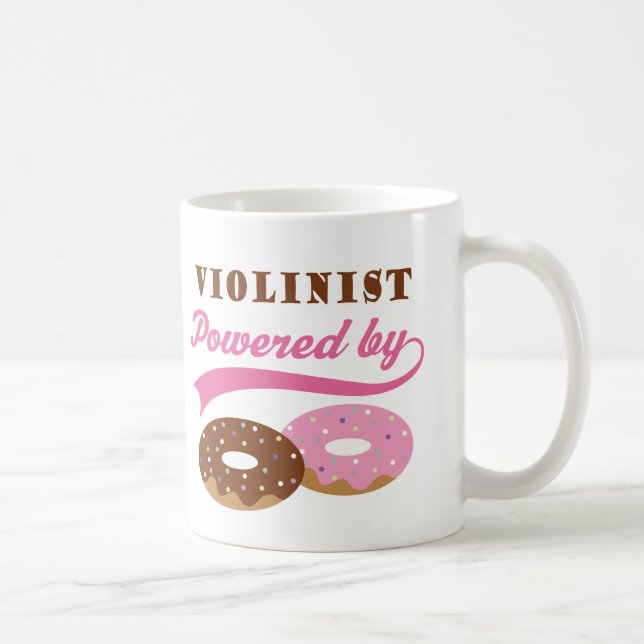 Violinist Funny Gift Coffee Mug (Right)