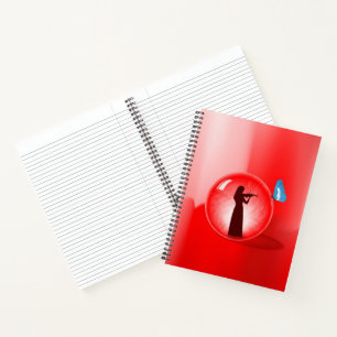 Violinist in Sphere Notebook