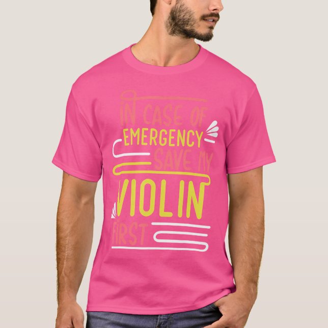 Violinist Musician Orchestra Instrument Violin T-Shirt (Front)