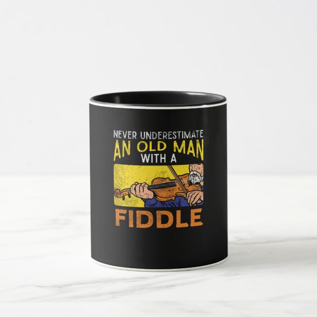 Violinist Old Man Mug (Center)
