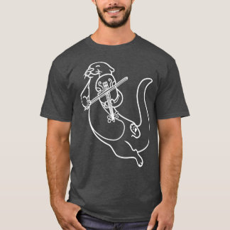 Violinist Otter Playing Violin Viola Music T-Shirt