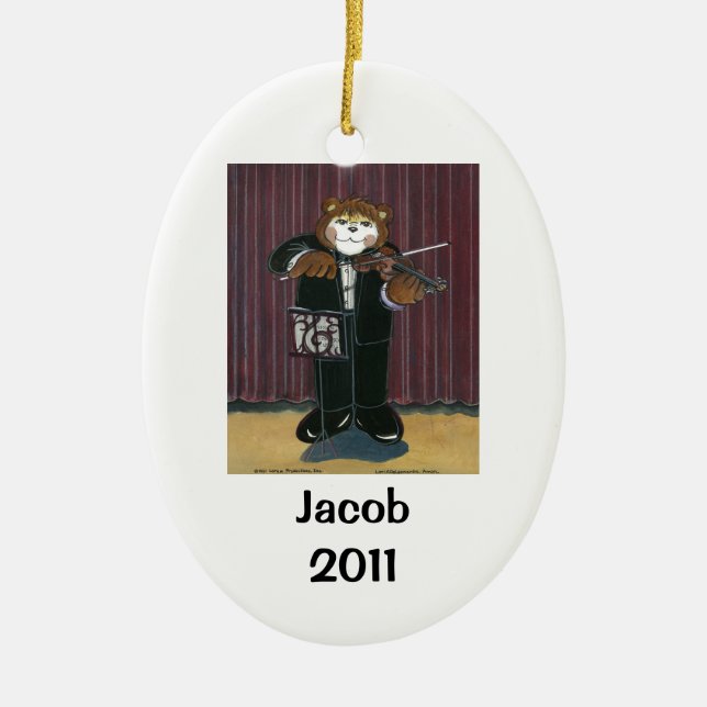 Violinist Personalised Ornament (Front)