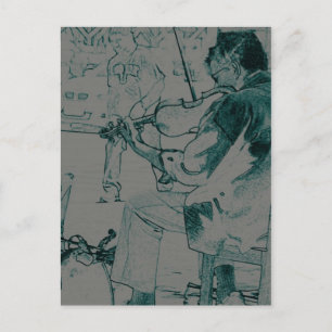Violinist Postcard