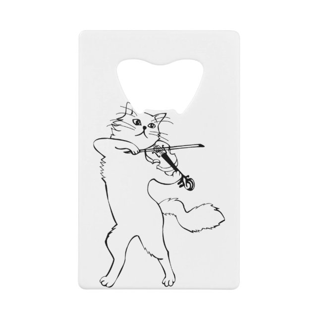 Violinist Violin Music Instrument Cat (Front)