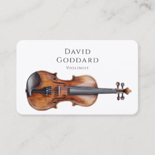 Violinist Violin Music Teacher Musician Business Card