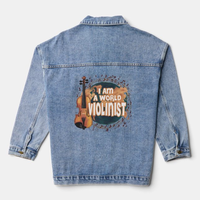violinist world denim jacket (Back)