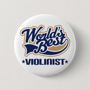 Violinist (Worlds Best) 6 Cm Round Badge