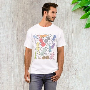 Violins And Musical Notes T-Shirt