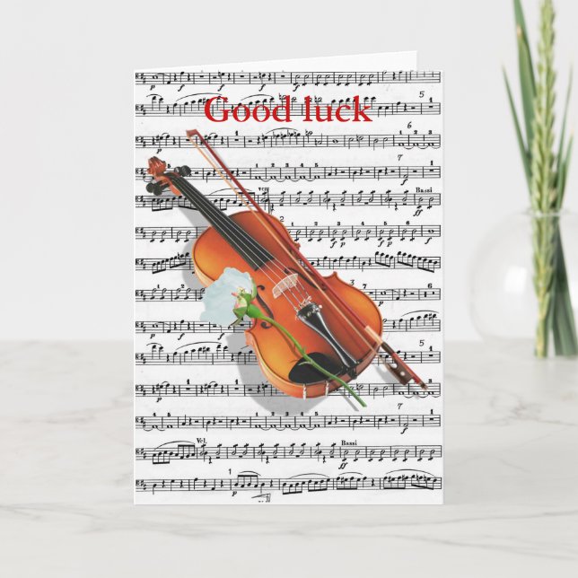 Violins and roses.... card (Front)