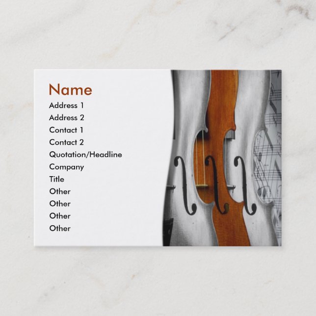 Violins Business Card (Front)