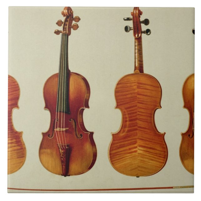 Violins (LtoR): the 'Alard' by Antonio Stradivariu Tile (Front)