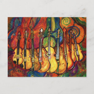 Violins Postcard