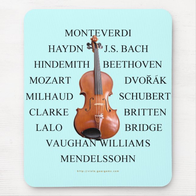 Violist Composers Mouse Pad (Front)