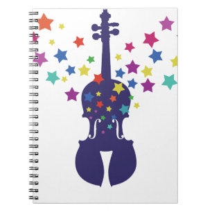 Violn Star Tote Bag, Keychains or Button Notebook