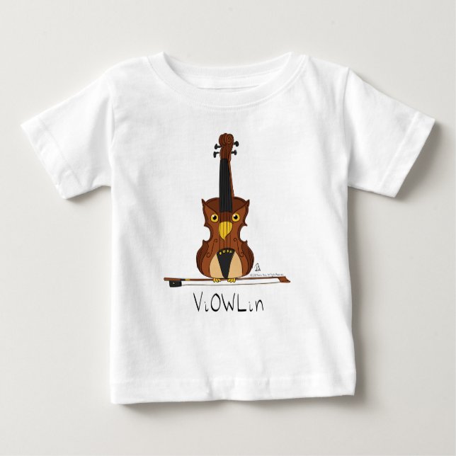 ViOWLin Violin Owl Music Kid's Baby T-Shirt (Front)