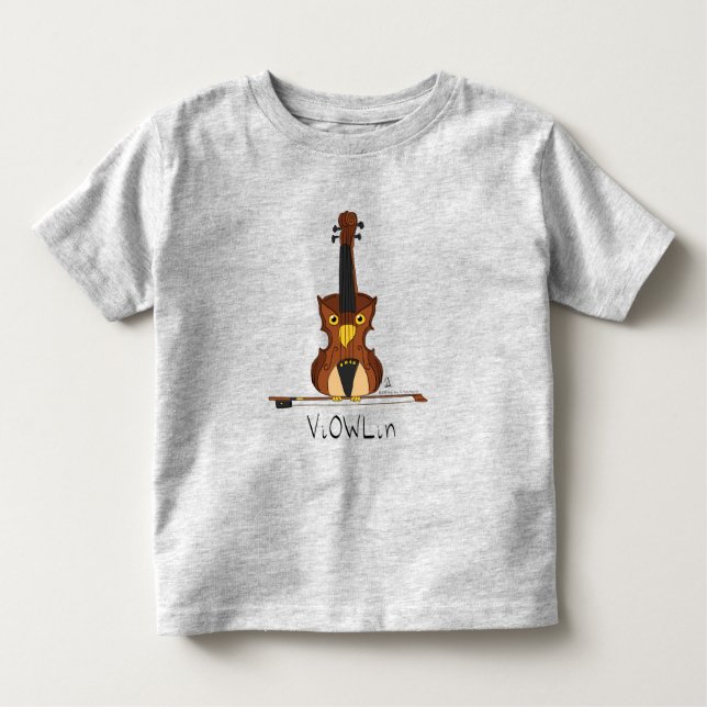 ViOWLin Violin Owl Music Kid's Toddler T-Shirt (Front)