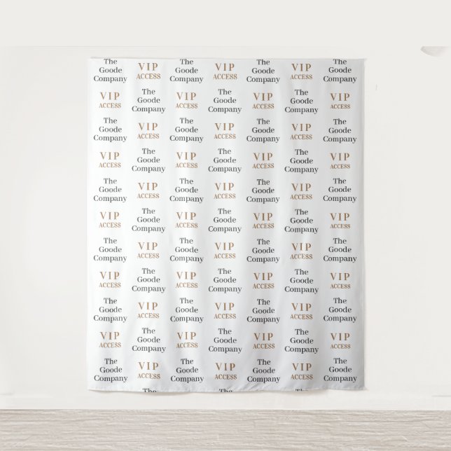 VIP Access Red Carpet | Step and Repeat Backdrop Tapestry (Front)