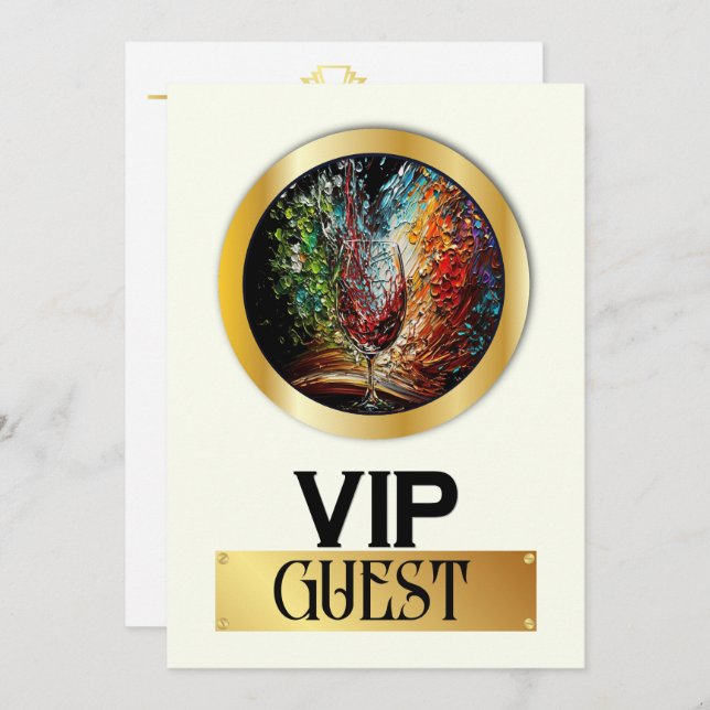  VIP Admission Invitation (Front/Back)