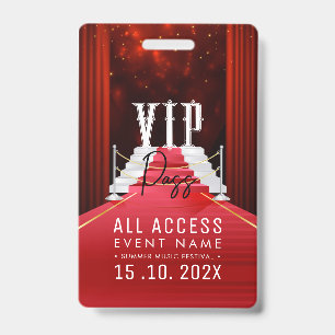 VIP All Access Event ID Badge