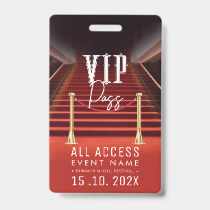 VIP All Access Event ID Badge