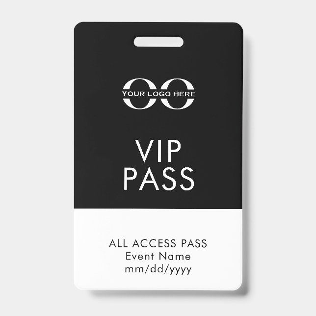 VIP All Access Event ID Badge (Front)