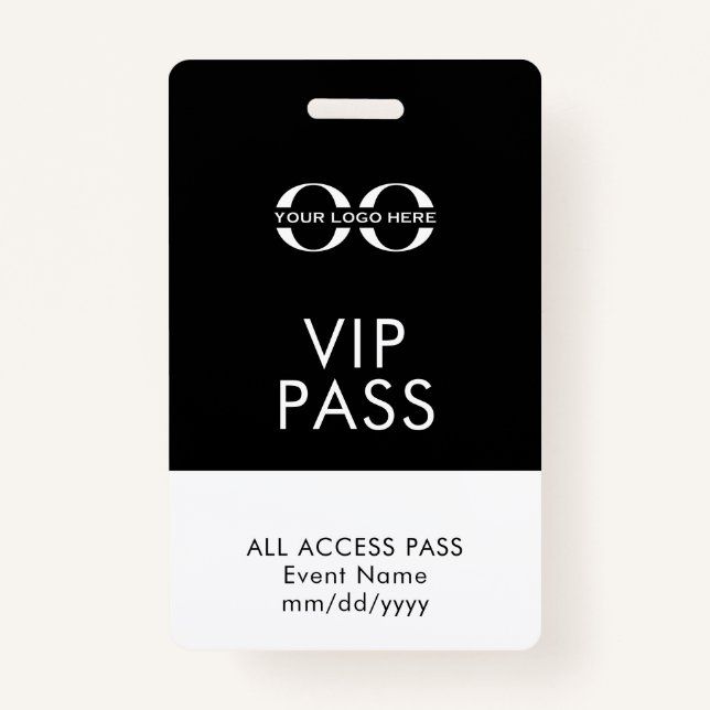 VIP All Access Event ID Badge (Front)