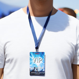 VIP All Access Pass Concert Event ID Badge