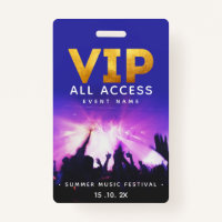 VIP All Access Pass Concert Festival